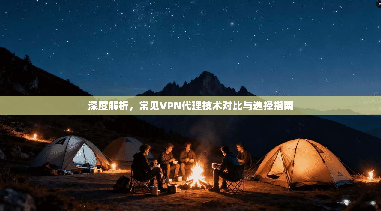 深度解析，常见VPN代理技术对比与选择指南