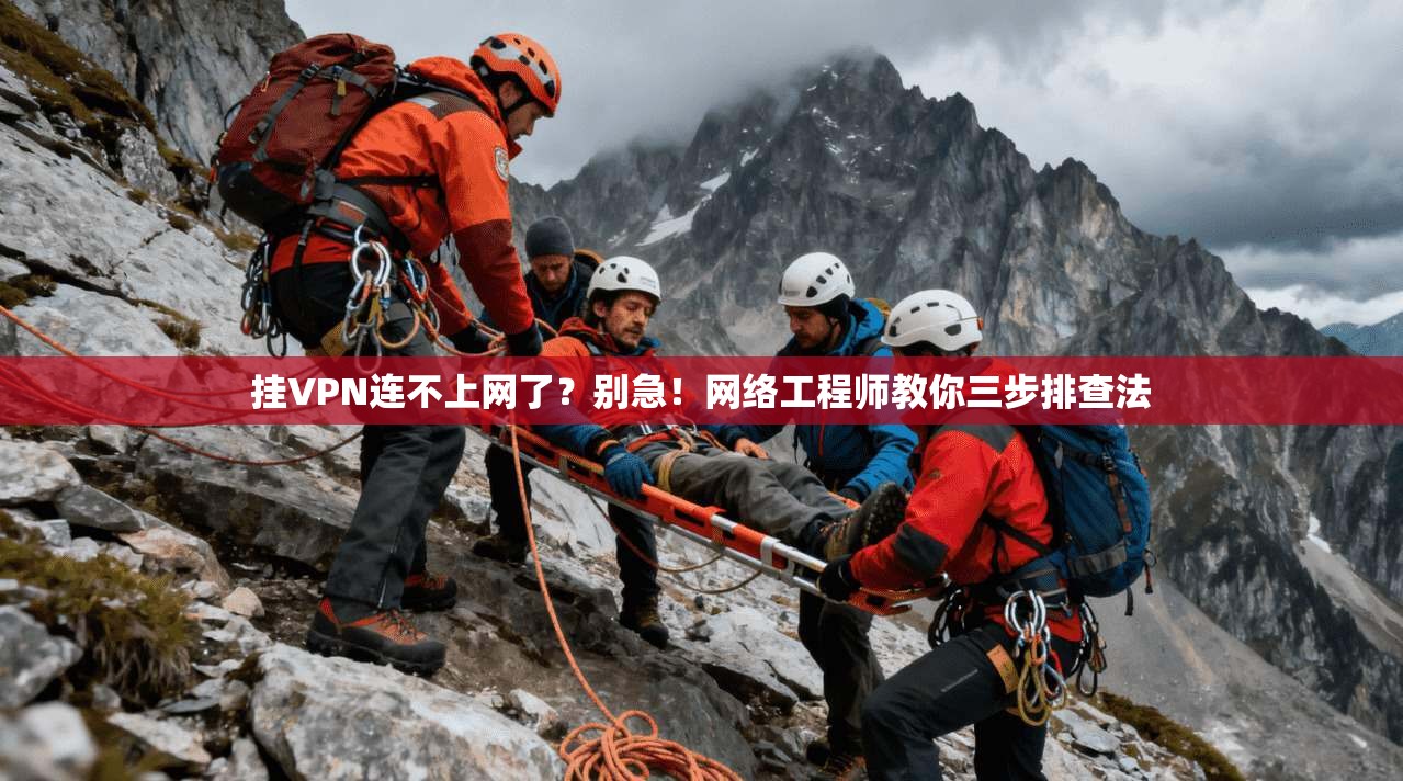 挂VPN连不上网了？别急！网络工程师教你三步排查法