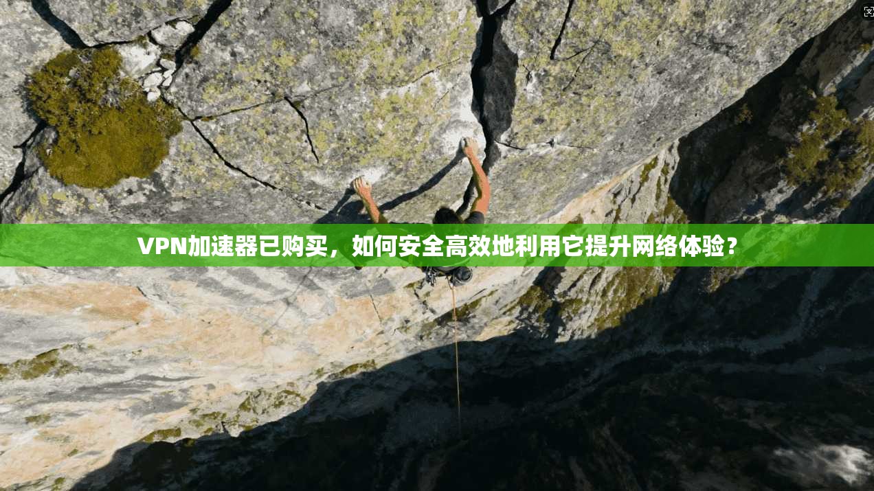 VPN加速器已购买，如何安全高效地利用它提升网络体验？