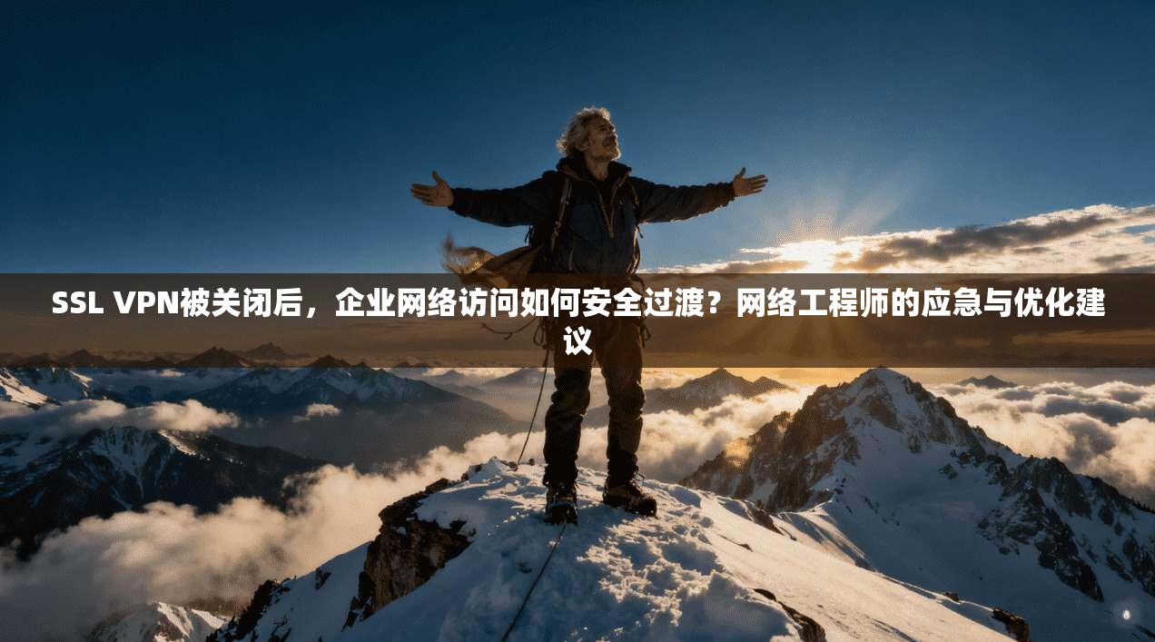 SSL VPN被关闭后，企业网络访问如何安全过渡？网络工程师的应急与优化建议
