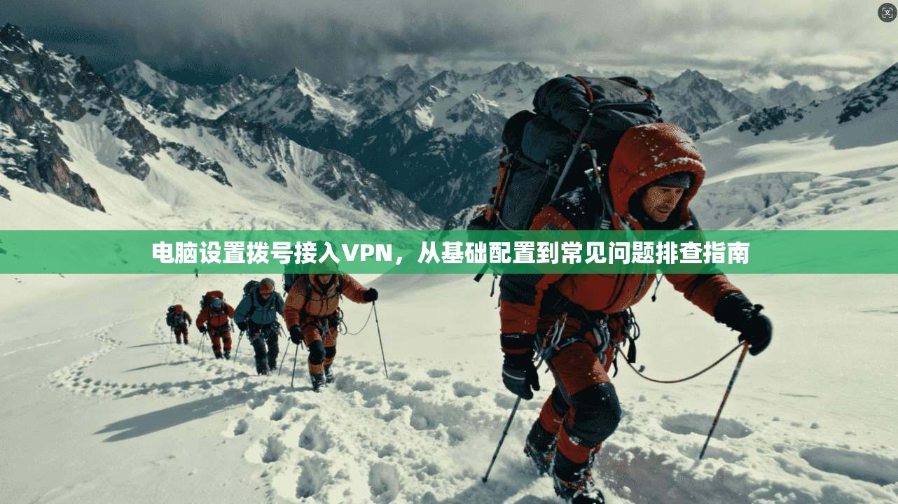 电脑设置拨号接入VPN，从基础配置到常见问题排查指南