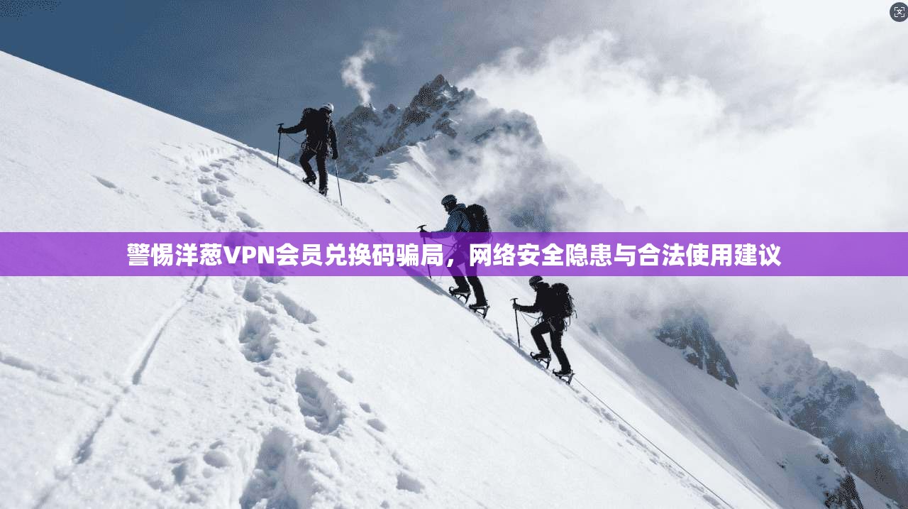 警惕洋葱VPN会员兑换码骗局,网络安全隐患与合法使用建议
