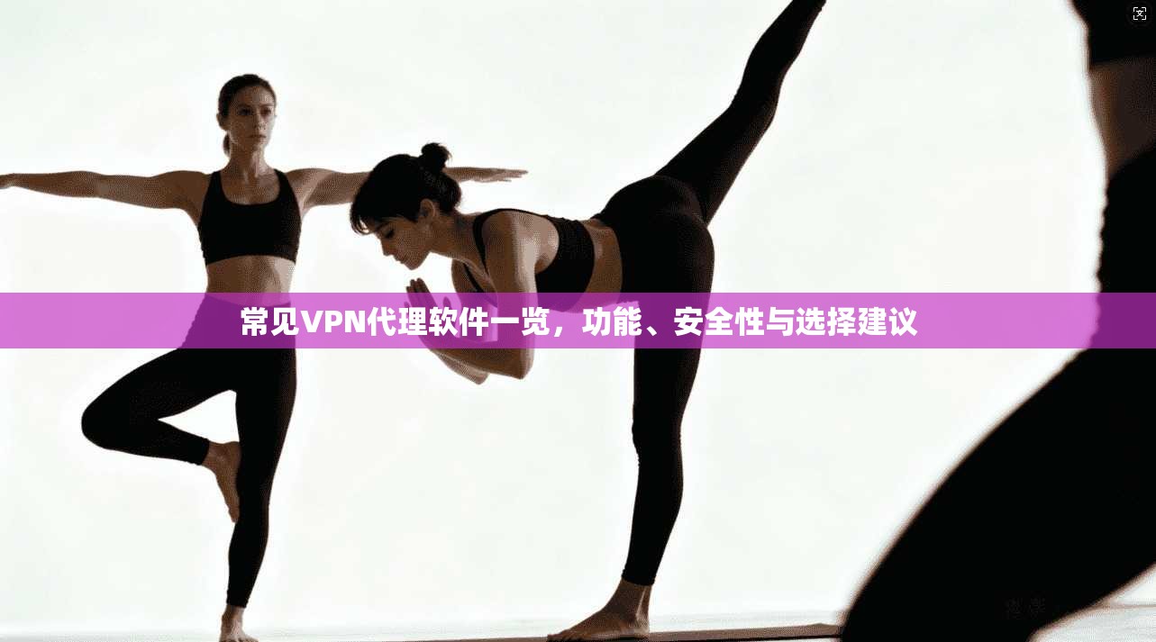 常见VPN代理软件一览，功能、安全性与选择建议