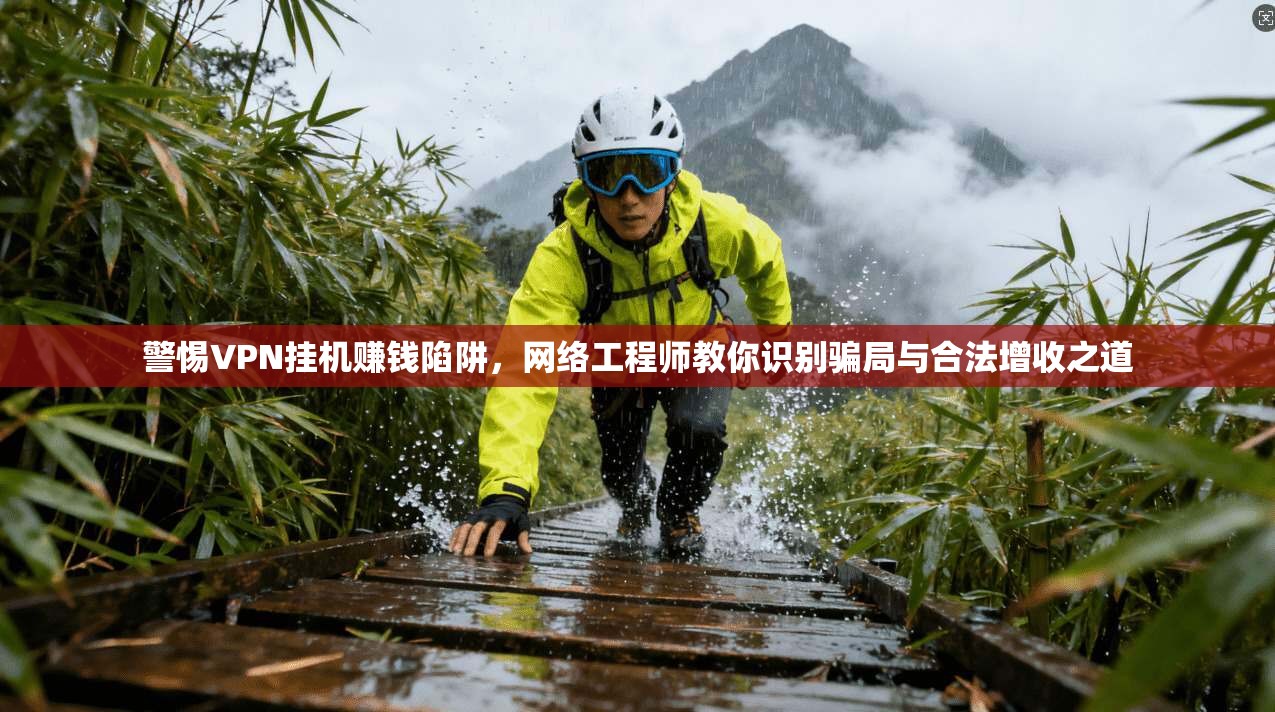警惕VPN挂机赚钱陷阱，网络工程师教你识别骗局与合法增收之道